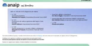 Webinar- Green Pass Obbligatorio “ANAIP Nel Territorio – Emilia Romagna -” 27 Ottobre 2021