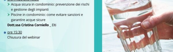 Salubrità Delle Acque Destinate Al Consumo Umano