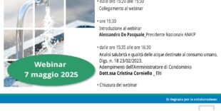 Analisi, Salubrità E Qualità Delle Acque Destinate Al Consumo Umano