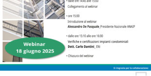Webinar 18/06/2025 Verifiche E Certificazioni Impianti Condominiali