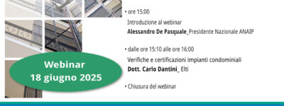 Webinar 18/06/2025 Verifiche E Certificazioni Impianti Condominiali